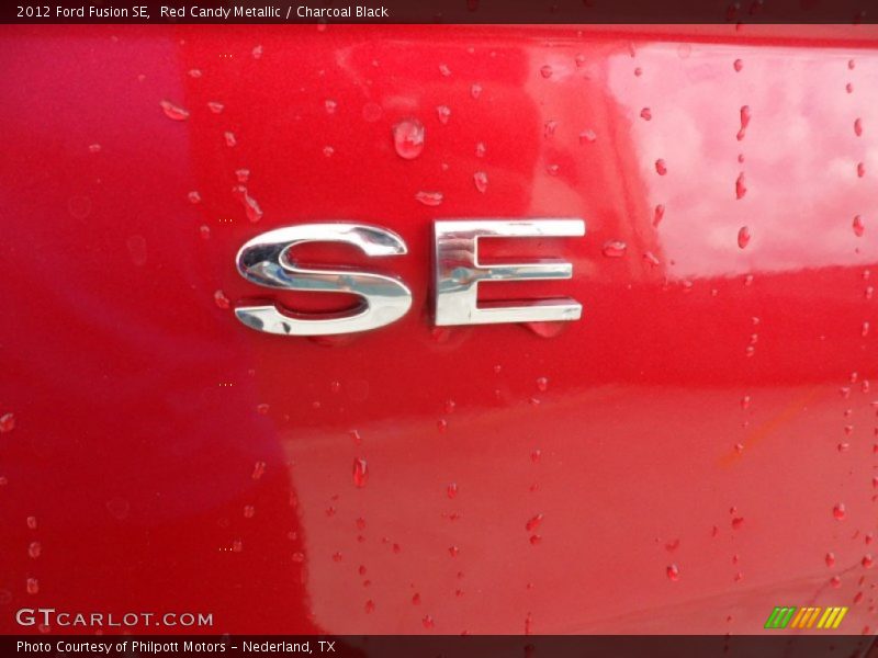 Red Candy Metallic / Charcoal Black 2012 Ford Fusion SE