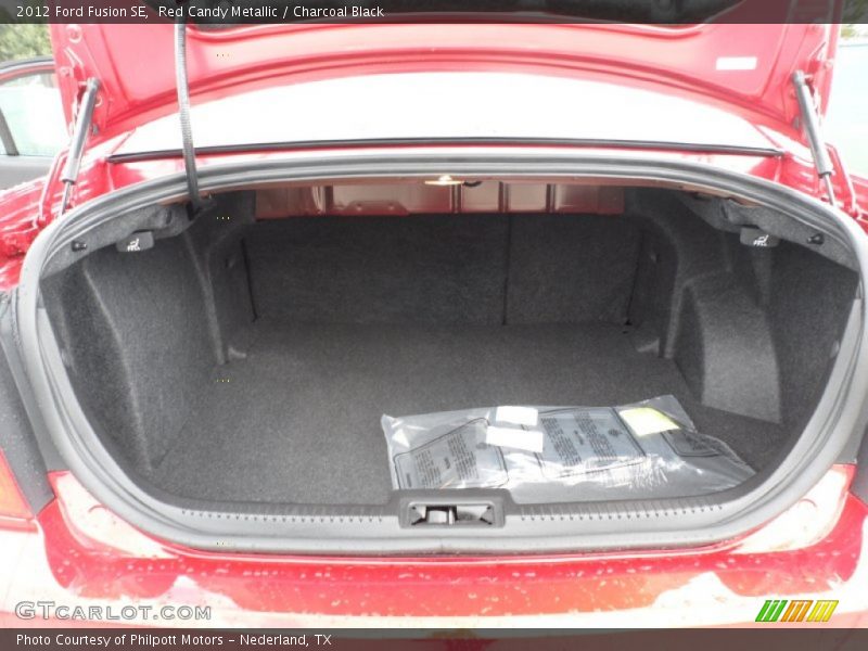 Red Candy Metallic / Charcoal Black 2012 Ford Fusion SE
