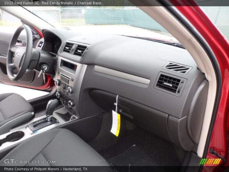 Red Candy Metallic / Charcoal Black 2012 Ford Fusion SE