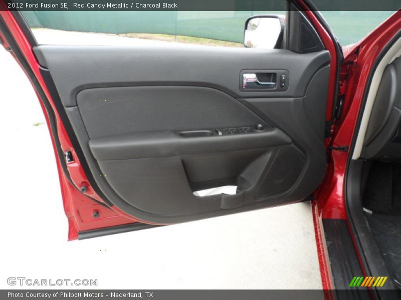 Red Candy Metallic / Charcoal Black 2012 Ford Fusion SE
