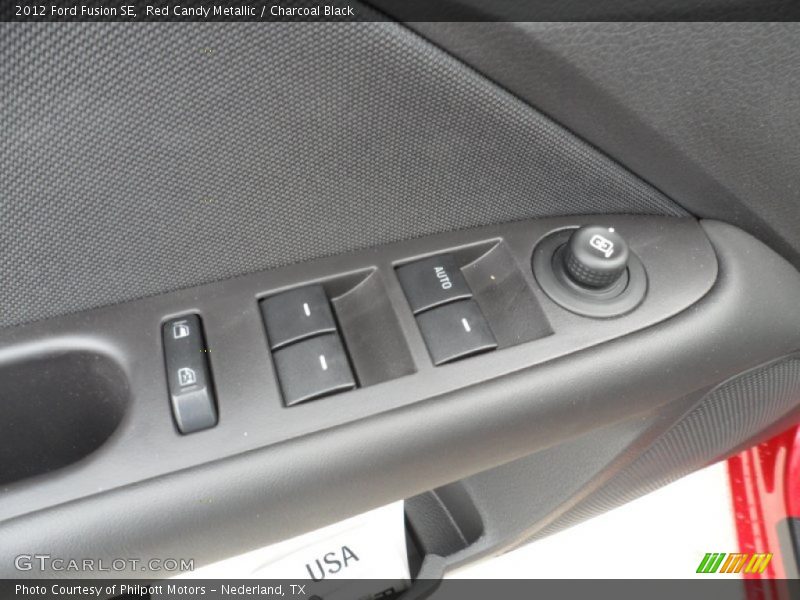 Red Candy Metallic / Charcoal Black 2012 Ford Fusion SE