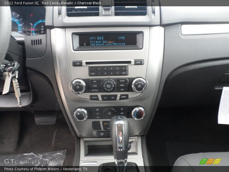 Red Candy Metallic / Charcoal Black 2012 Ford Fusion SE