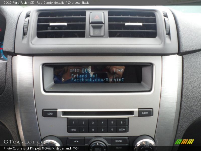 Red Candy Metallic / Charcoal Black 2012 Ford Fusion SE