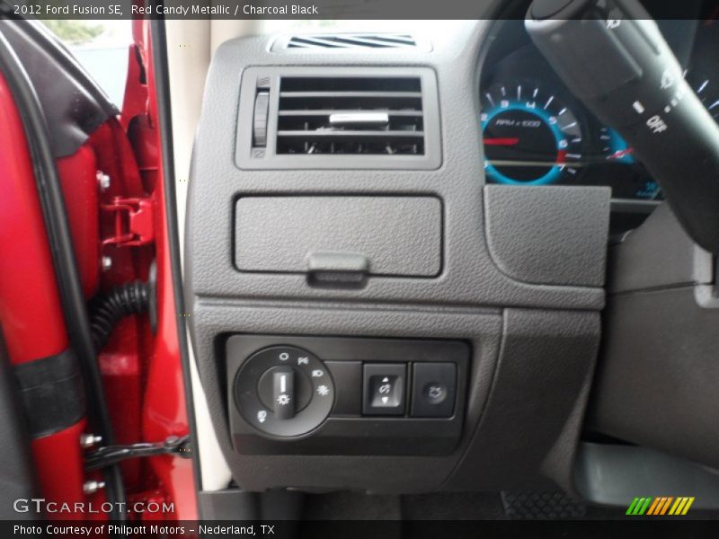 Red Candy Metallic / Charcoal Black 2012 Ford Fusion SE
