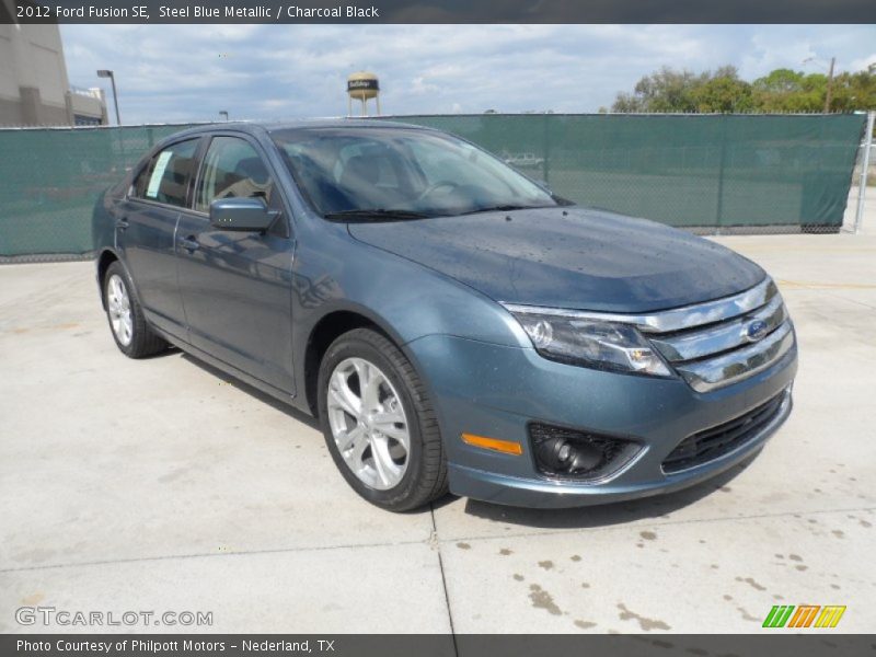 Steel Blue Metallic / Charcoal Black 2012 Ford Fusion SE