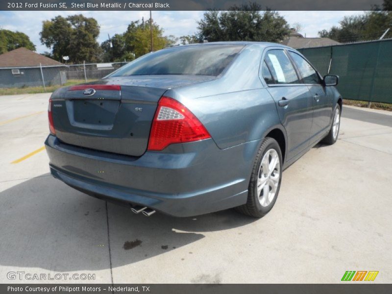 Steel Blue Metallic / Charcoal Black 2012 Ford Fusion SE