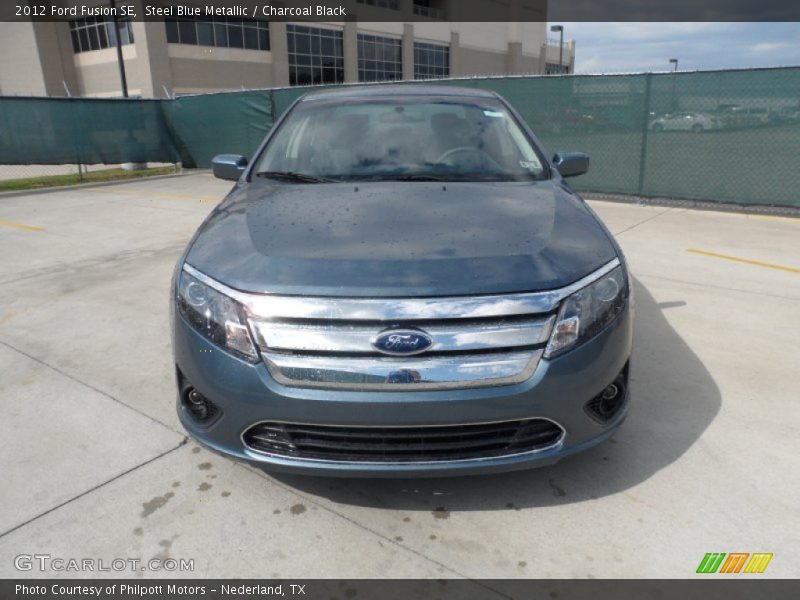 Steel Blue Metallic / Charcoal Black 2012 Ford Fusion SE