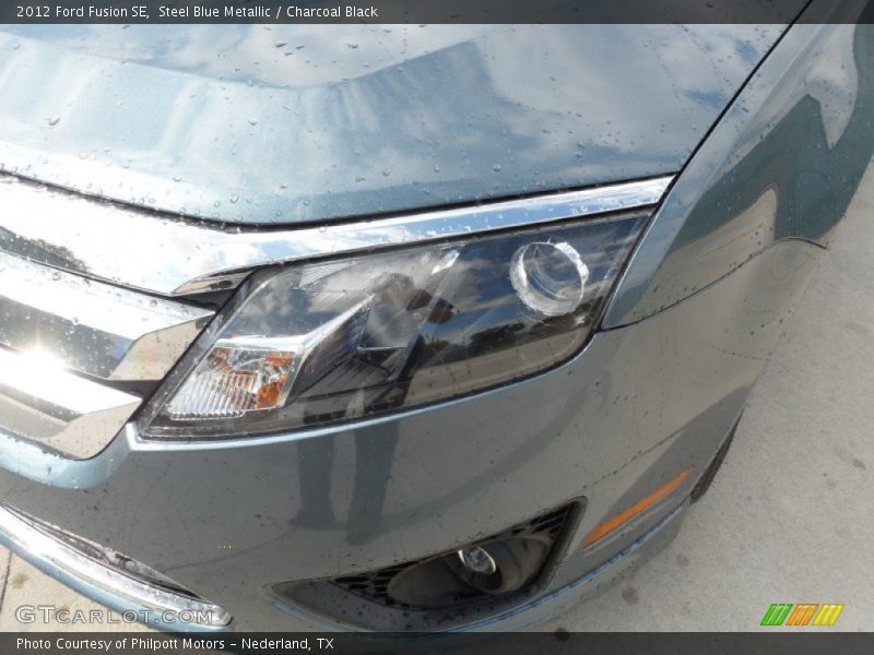 Steel Blue Metallic / Charcoal Black 2012 Ford Fusion SE
