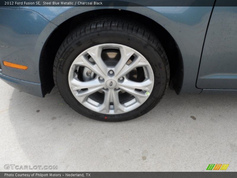 Steel Blue Metallic / Charcoal Black 2012 Ford Fusion SE