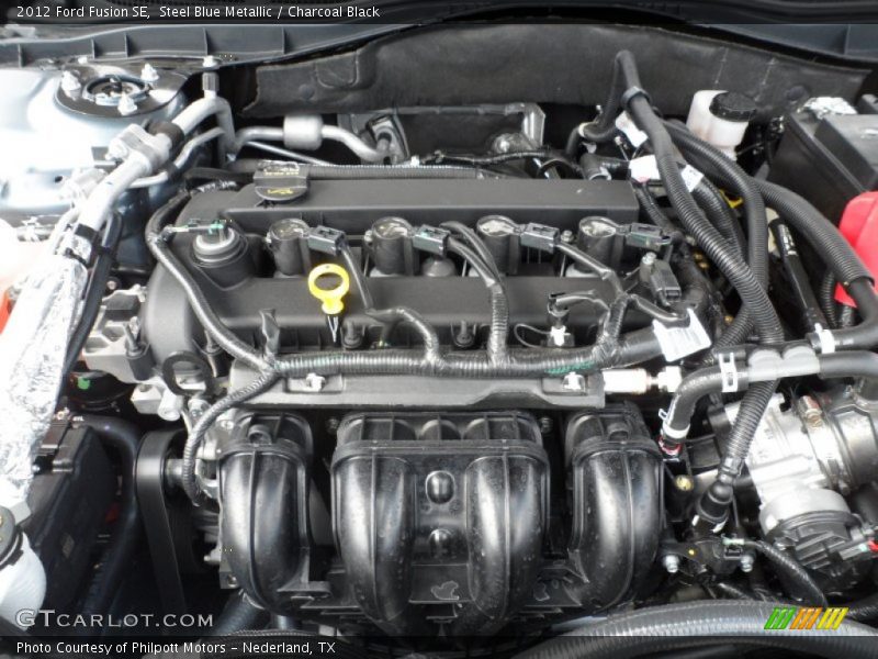 Steel Blue Metallic / Charcoal Black 2012 Ford Fusion SE