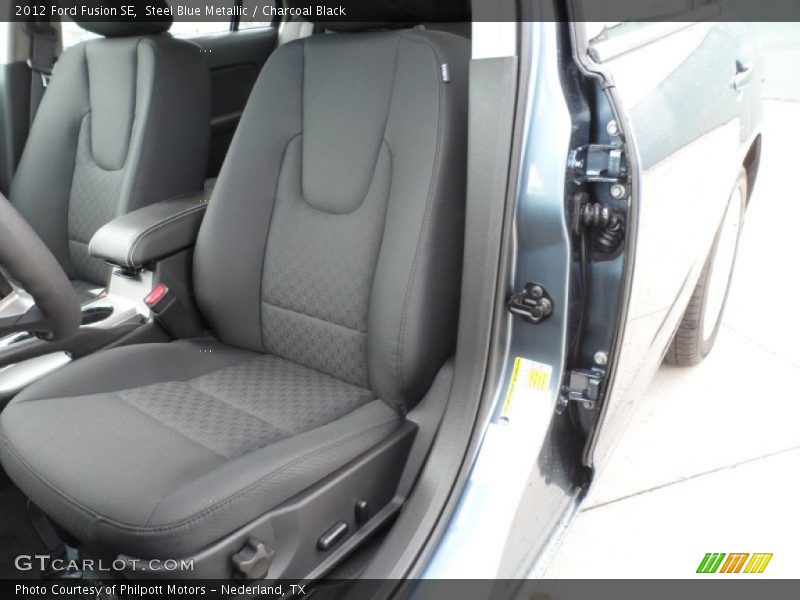 Steel Blue Metallic / Charcoal Black 2012 Ford Fusion SE