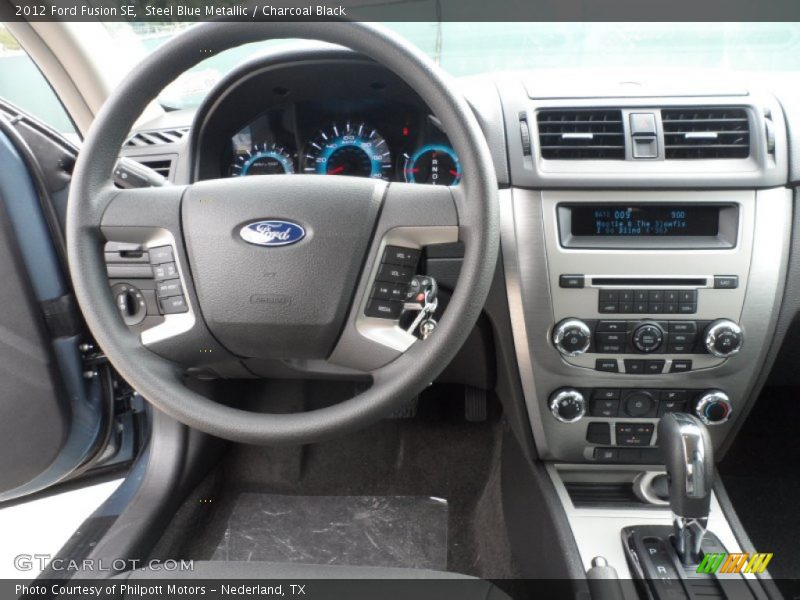 Steel Blue Metallic / Charcoal Black 2012 Ford Fusion SE