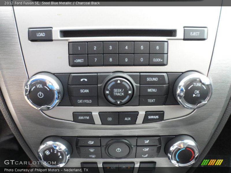 Steel Blue Metallic / Charcoal Black 2012 Ford Fusion SE