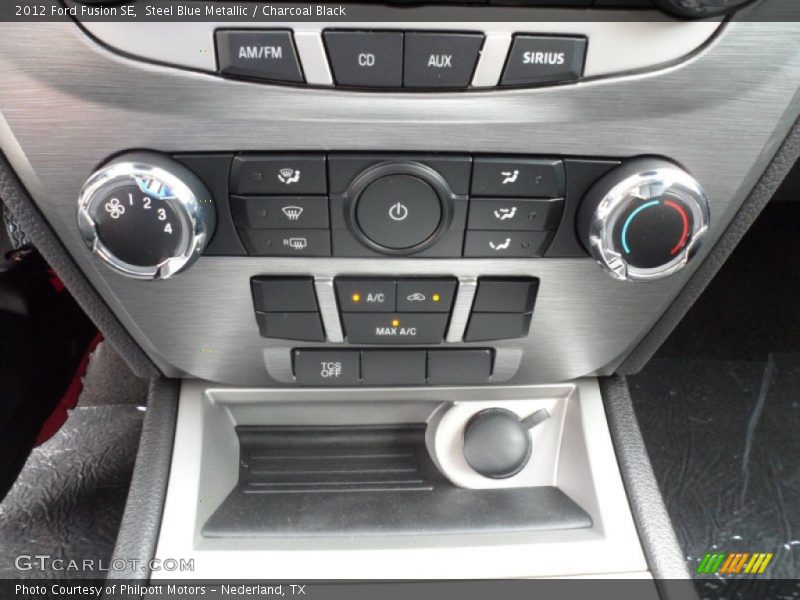 Steel Blue Metallic / Charcoal Black 2012 Ford Fusion SE