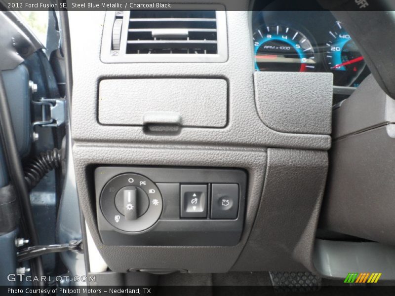 Steel Blue Metallic / Charcoal Black 2012 Ford Fusion SE