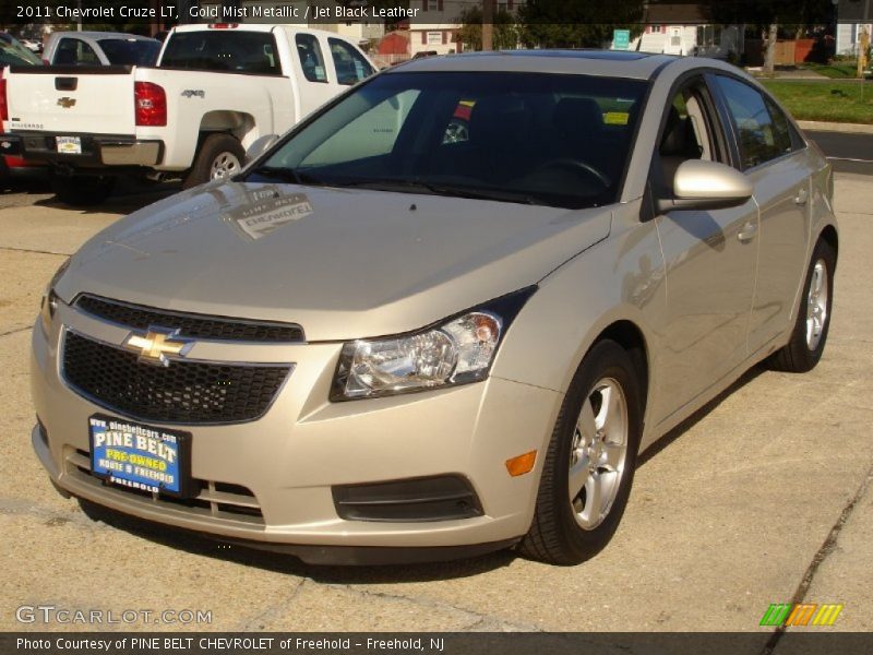 Gold Mist Metallic / Jet Black Leather 2011 Chevrolet Cruze LT