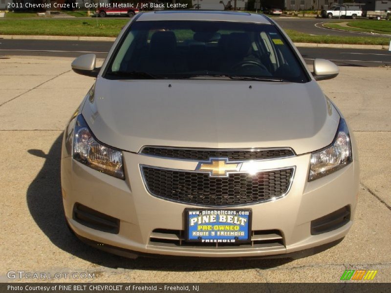 Gold Mist Metallic / Jet Black Leather 2011 Chevrolet Cruze LT
