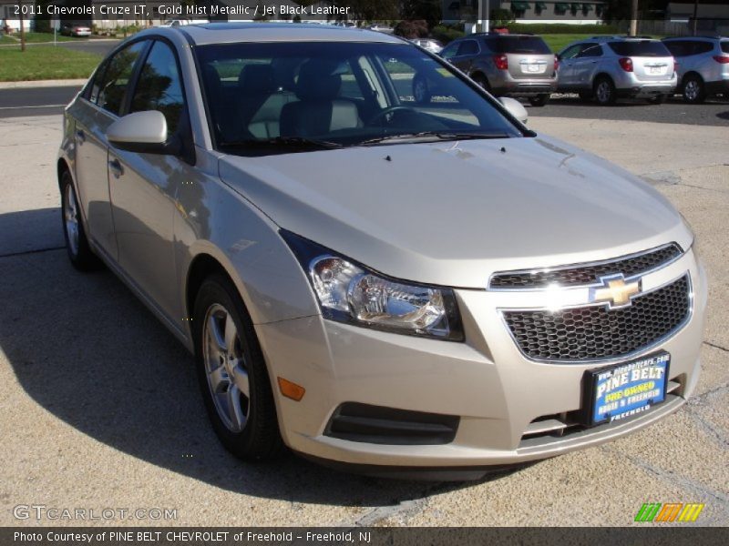 Gold Mist Metallic / Jet Black Leather 2011 Chevrolet Cruze LT