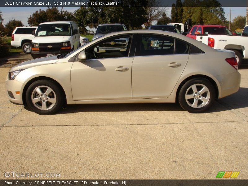 Gold Mist Metallic / Jet Black Leather 2011 Chevrolet Cruze LT