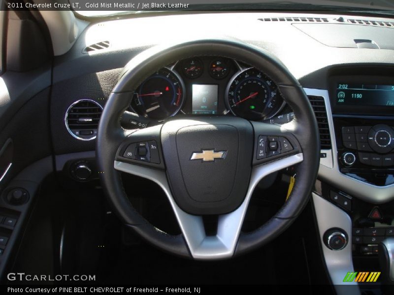 Gold Mist Metallic / Jet Black Leather 2011 Chevrolet Cruze LT