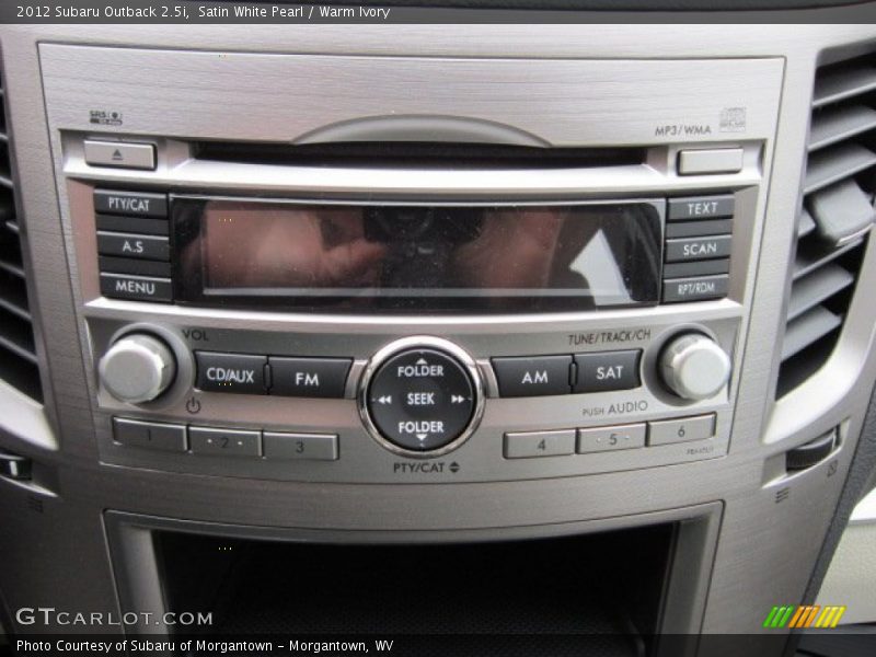 Audio System of 2012 Outback 2.5i