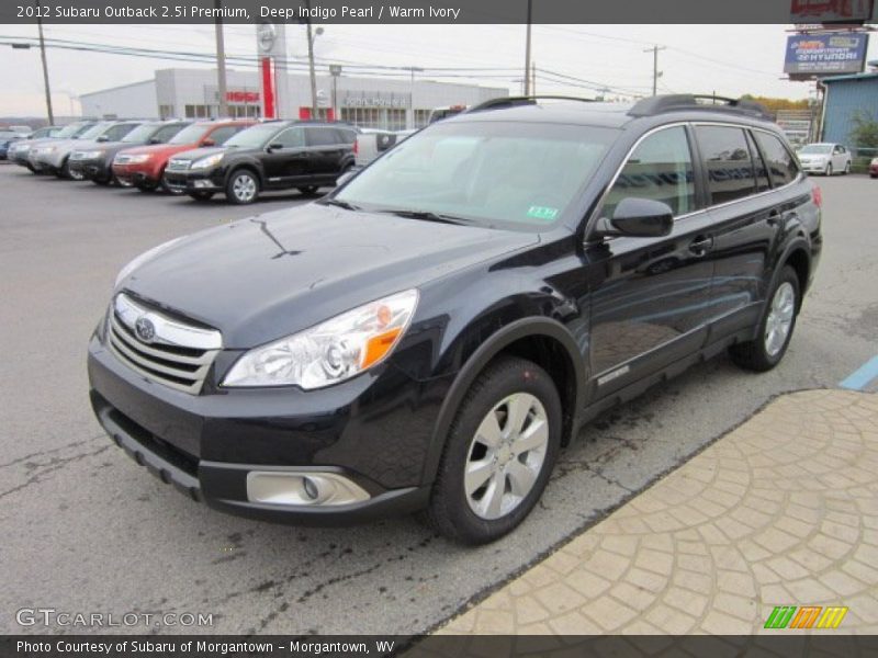 Deep Indigo Pearl / Warm Ivory 2012 Subaru Outback 2.5i Premium