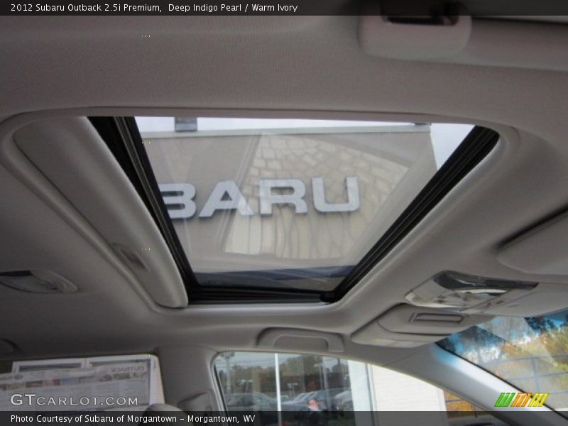 Deep Indigo Pearl / Warm Ivory 2012 Subaru Outback 2.5i Premium