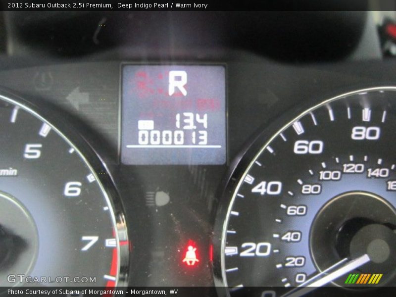 Deep Indigo Pearl / Warm Ivory 2012 Subaru Outback 2.5i Premium