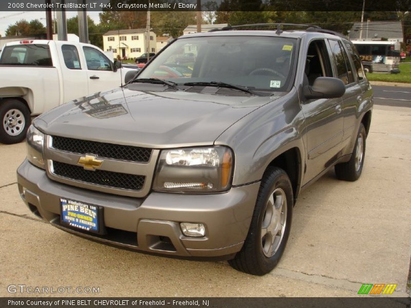 Graystone Metallic / Ebony 2008 Chevrolet TrailBlazer LT 4x4