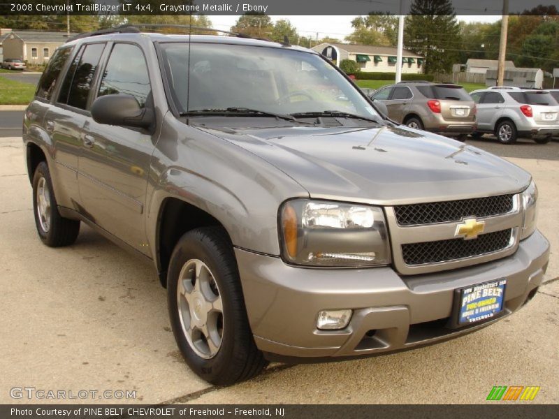 Graystone Metallic / Ebony 2008 Chevrolet TrailBlazer LT 4x4