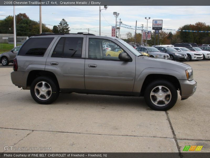 Graystone Metallic / Ebony 2008 Chevrolet TrailBlazer LT 4x4