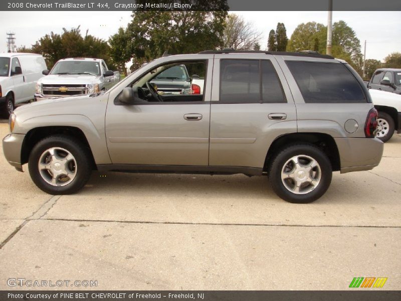Graystone Metallic / Ebony 2008 Chevrolet TrailBlazer LT 4x4