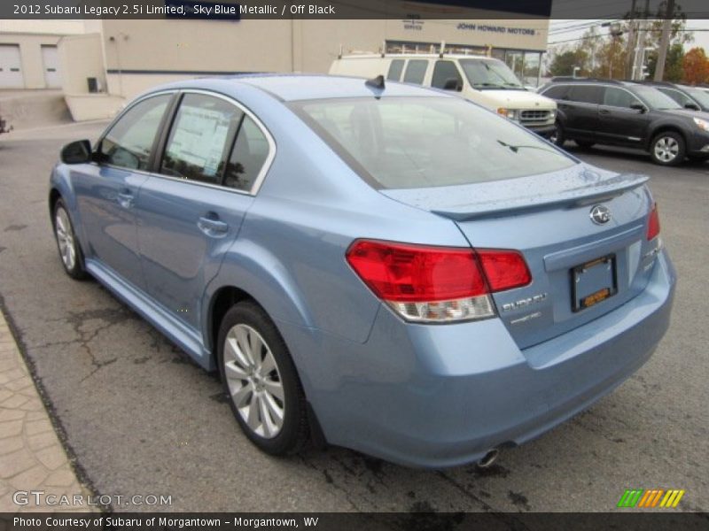 Sky Blue Metallic / Off Black 2012 Subaru Legacy 2.5i Limited