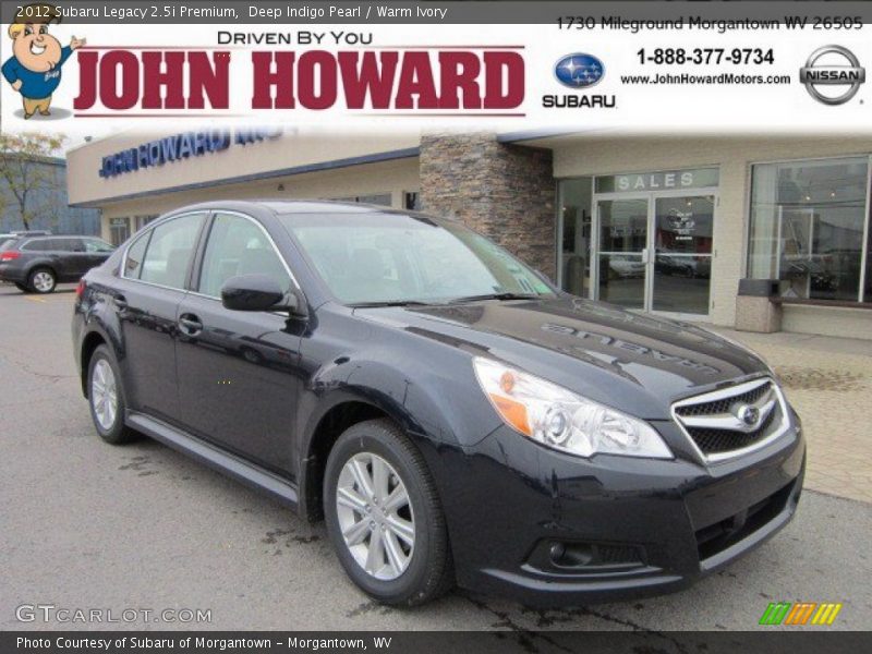 Deep Indigo Pearl / Warm Ivory 2012 Subaru Legacy 2.5i Premium