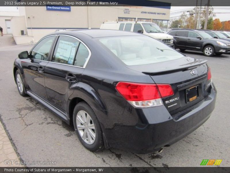 Deep Indigo Pearl / Warm Ivory 2012 Subaru Legacy 2.5i Premium