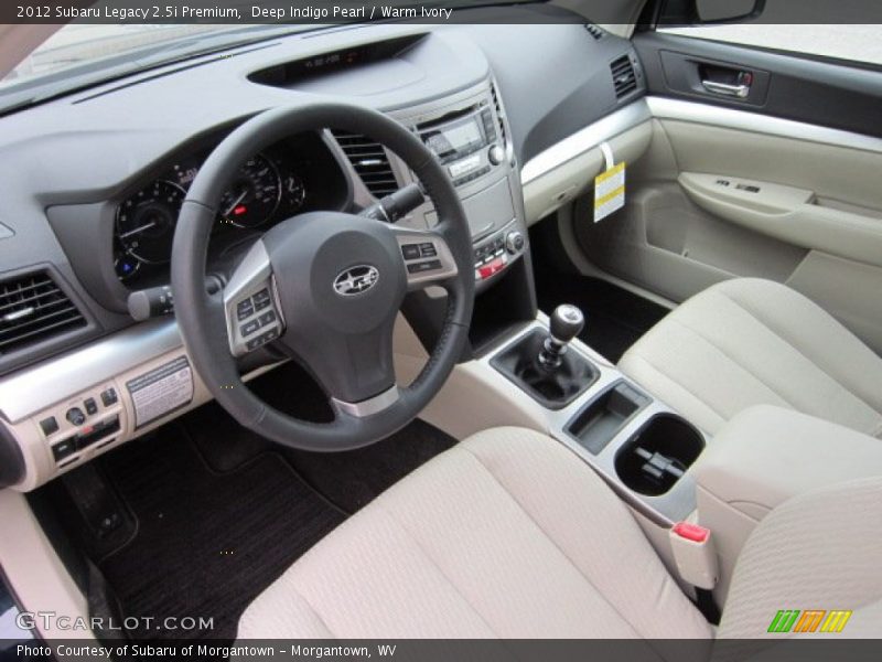  2012 Legacy 2.5i Premium Warm Ivory Interior