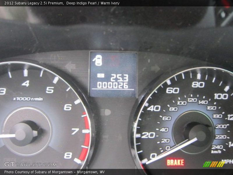 Deep Indigo Pearl / Warm Ivory 2012 Subaru Legacy 2.5i Premium