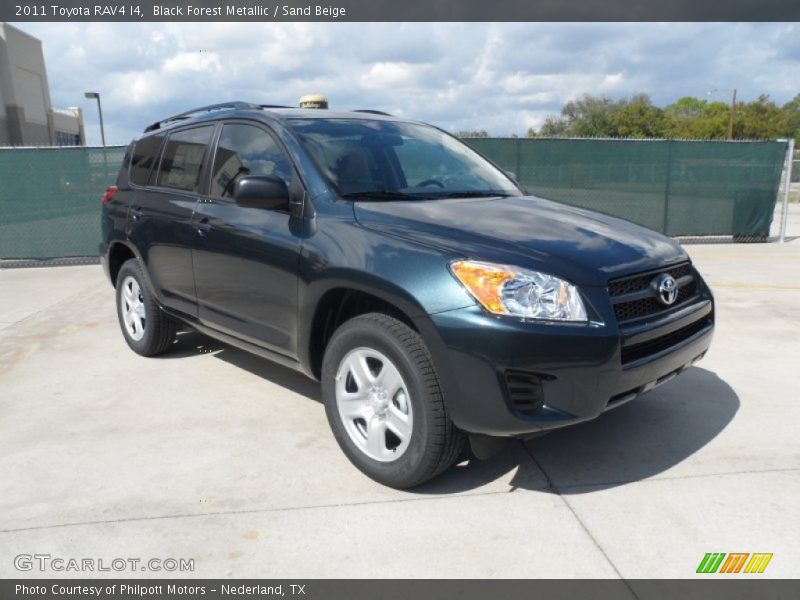 Black Forest Metallic / Sand Beige 2011 Toyota RAV4 I4