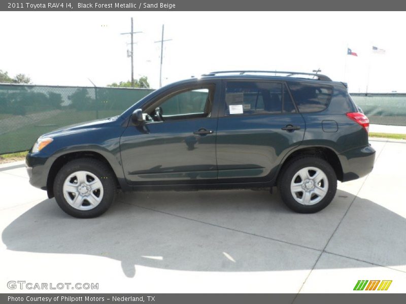 Black Forest Metallic / Sand Beige 2011 Toyota RAV4 I4