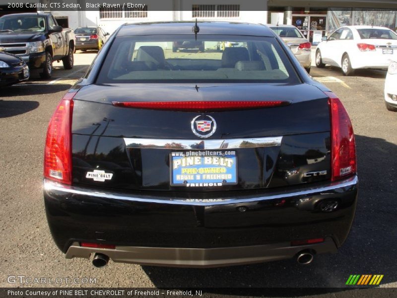 Black Raven / Ebony 2008 Cadillac CTS Sedan