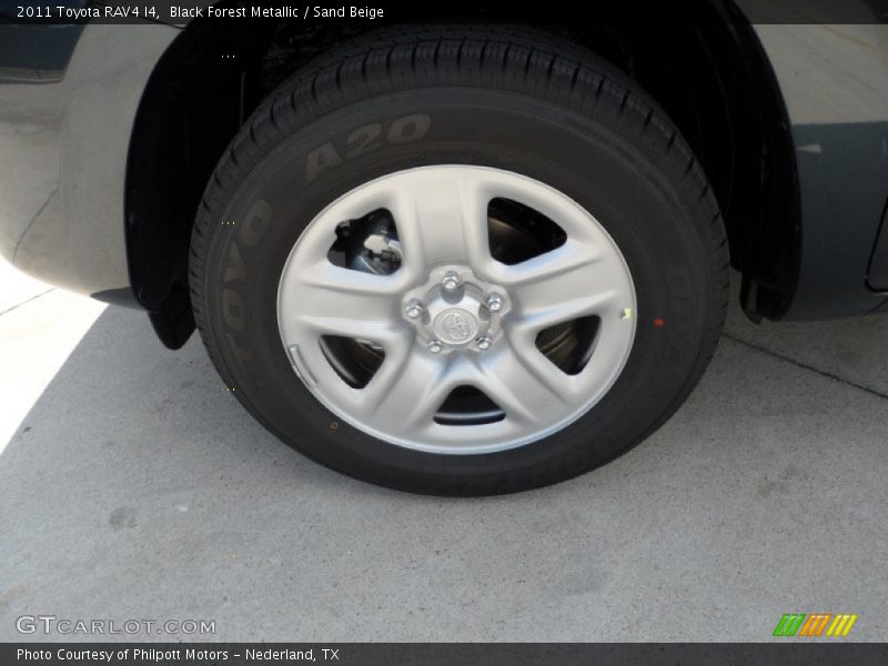 Black Forest Metallic / Sand Beige 2011 Toyota RAV4 I4