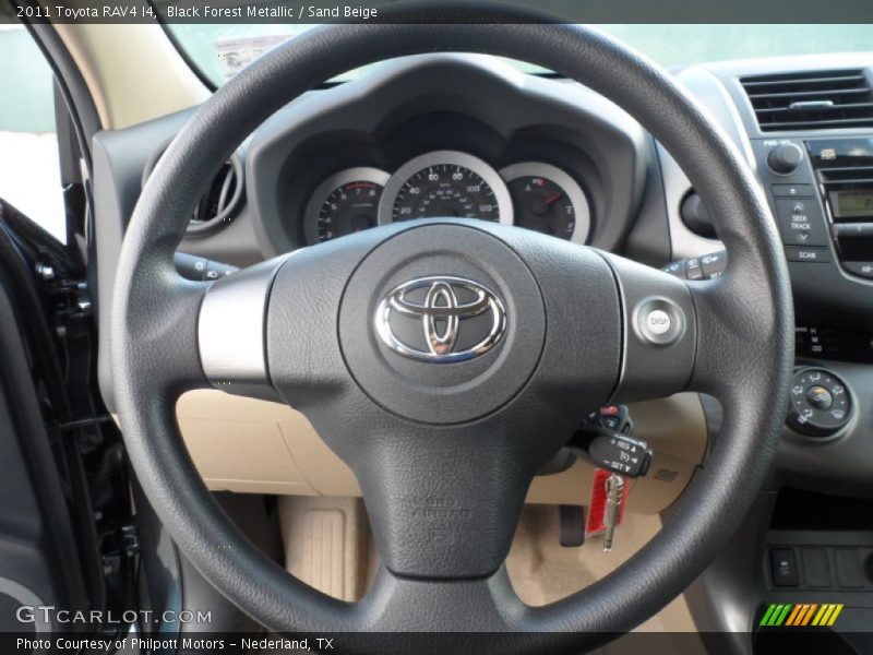 Black Forest Metallic / Sand Beige 2011 Toyota RAV4 I4