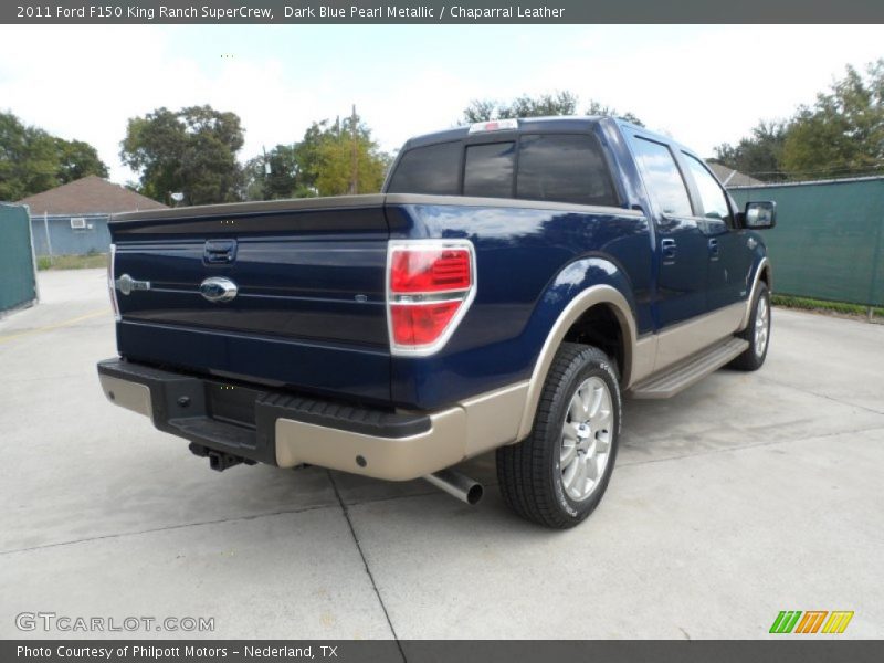 Dark Blue Pearl Metallic / Chaparral Leather 2011 Ford F150 King Ranch SuperCrew