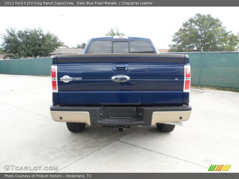 Dark Blue Pearl Metallic / Chaparral Leather 2011 Ford F150 King Ranch SuperCrew