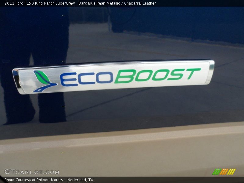Dark Blue Pearl Metallic / Chaparral Leather 2011 Ford F150 King Ranch SuperCrew