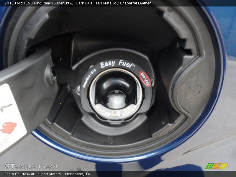 Dark Blue Pearl Metallic / Chaparral Leather 2011 Ford F150 King Ranch SuperCrew