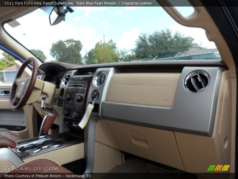 Dark Blue Pearl Metallic / Chaparral Leather 2011 Ford F150 King Ranch SuperCrew