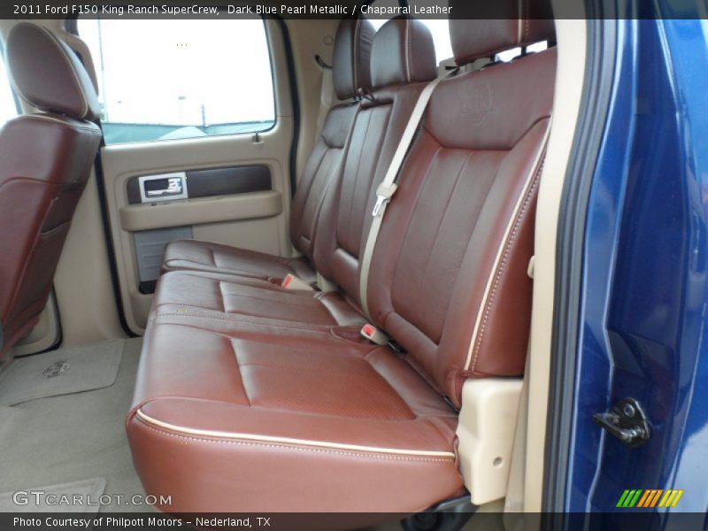 Dark Blue Pearl Metallic / Chaparral Leather 2011 Ford F150 King Ranch SuperCrew