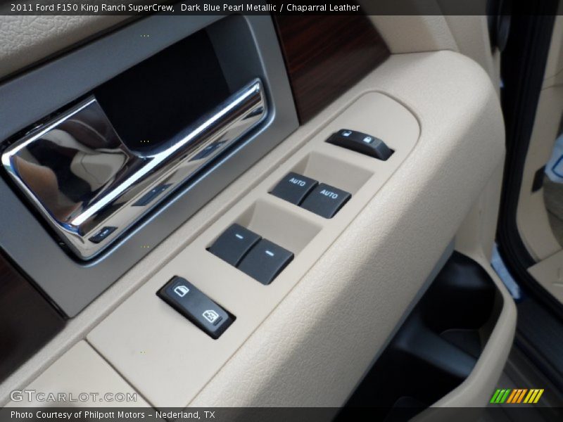 Dark Blue Pearl Metallic / Chaparral Leather 2011 Ford F150 King Ranch SuperCrew