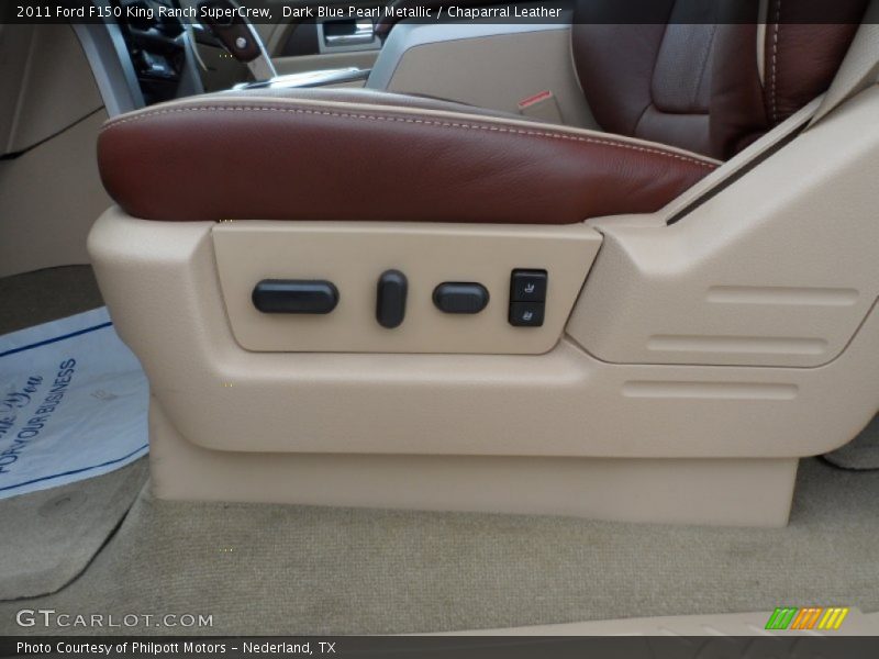 Dark Blue Pearl Metallic / Chaparral Leather 2011 Ford F150 King Ranch SuperCrew